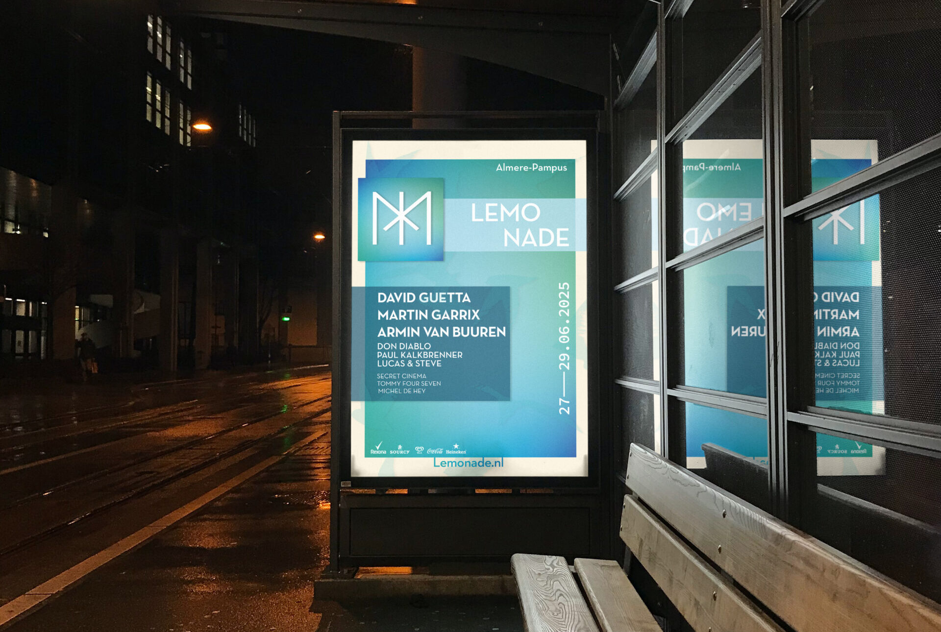 WINTERPoster at Night Mockup