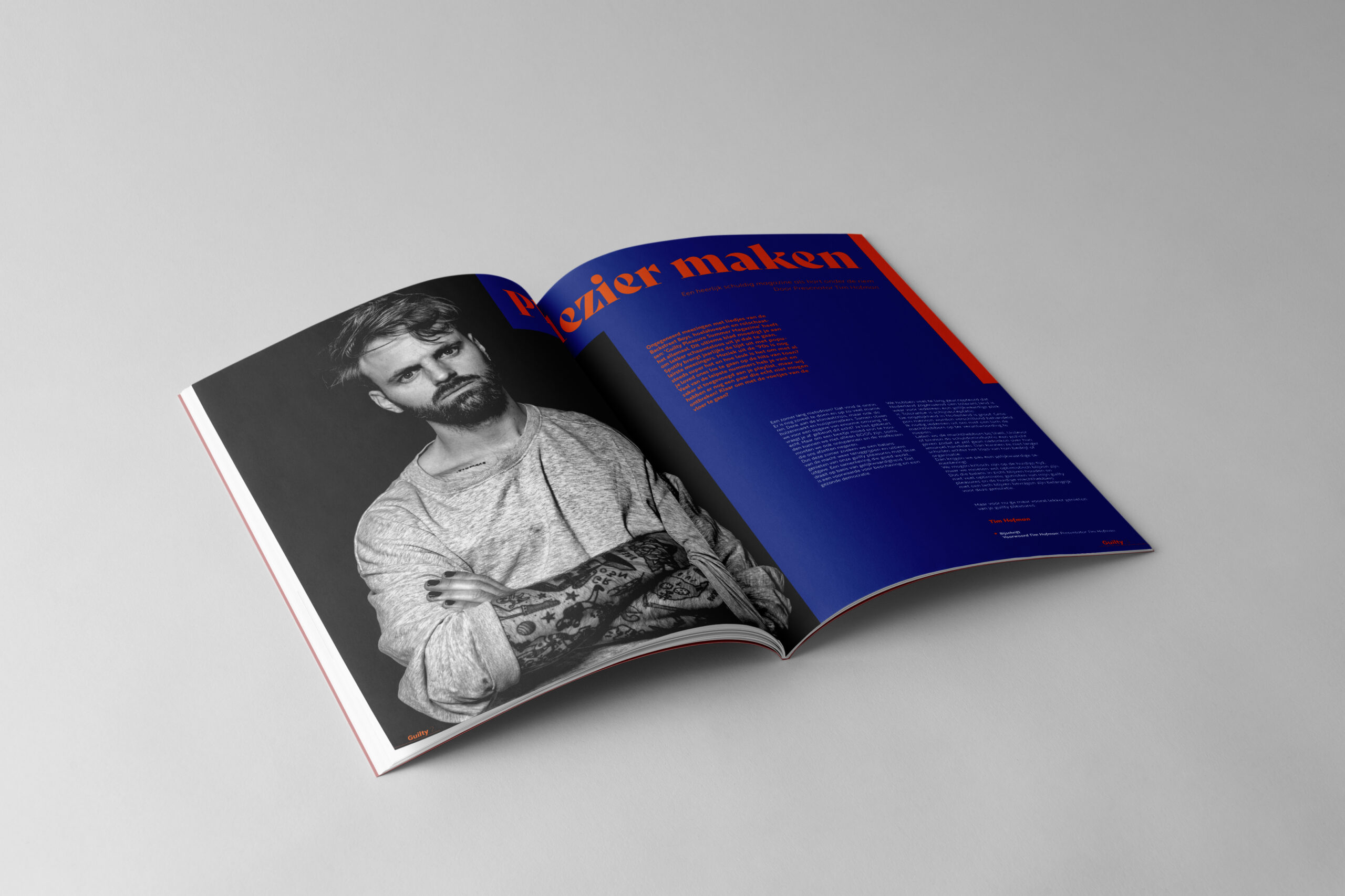 Free Open A4 Magazine Mockup